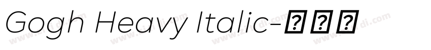 Gogh Heavy Italic字体转换